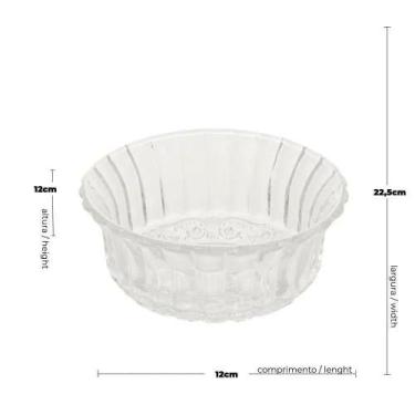 Imagem de Bowl com 6 lyor angel 11x5cm  7539 vidro, VIDRO, UN