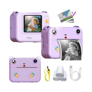 Imagem de Câmera Digital Infantil Com Impressão Instantânea, Câmera Pequena Port