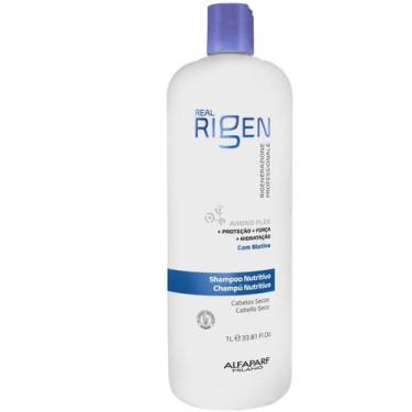 Imagem de Shampoo Nutritivo Real Rigen Alfaparf 1 Litro Limpa Nutre Regenera e P