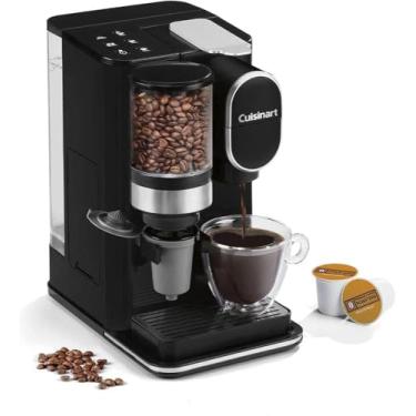 Imagem de Cuisinart Cafeteira de dose única + moedor de café, reservatório removível de 1,4 l, preto, DGB-2