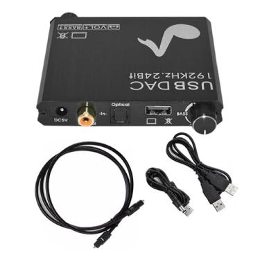 Imagem de Conversor de áudio óptico para analógico digital coaxial, conector de 3,5 mm, conector RCA, adaptador de áudio óptico