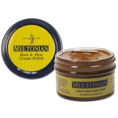 Imagem de Meltonian Esmalte creme para sapatos - Cera natural e óleos - Esmalte marrom e preto para couro - restaura e protege, mais de 60 cores, Sela, 1.7 oz
