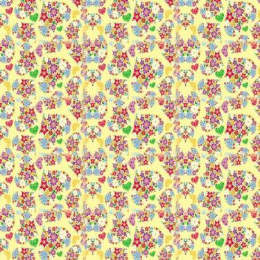 Imagem de Papel De Parede Flores E Coração Adesivo Vinilico Quarto