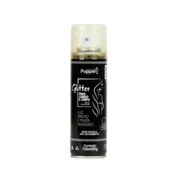 Imagem de Spray de Glitter Cabelo Corpo Purpurina Removivel Brilho Roupa Body Il