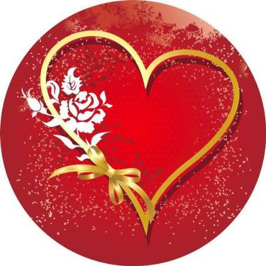 Imagem de Painel Redondo 3D Sublimado Geométrico Noivado Frd-3788