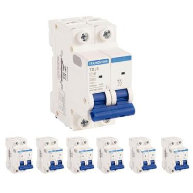 Imagem de 7 Disjuntor 16A Bipolar Tramontina TDJ3 Curva C 3kA