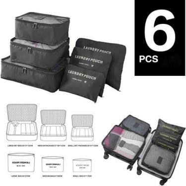Imagem de Organizador viagem 6 peças necessaire porta sapatos biquini - Yeet