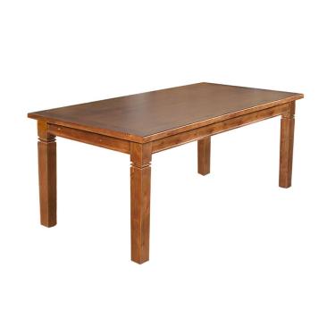 Imagem de Mesa De Jantar Retangular 180X80Cm Rústica Aurora - Castanho - Marrom