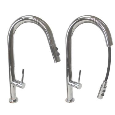 Imagem de Torneira Gourmet Cozinha Ducha Retratil 2 Modos De Jato Bancada Monocomando Quente Frio