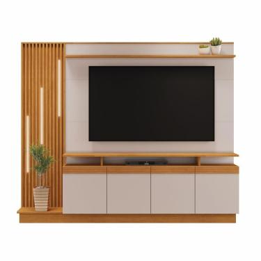 Imagem de Home Absoluto Para Tv Até 65 Polegadas Jcm Movelaria Cinamono Off White