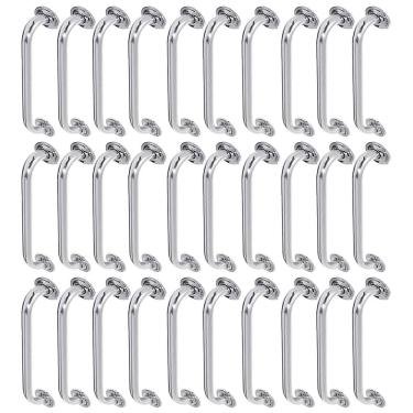 Imagem de Alça De Apoio Barra Inox 50cm 30 Unidades Banheiro Acessibilidade Idoso Corredor Segurança Suporte