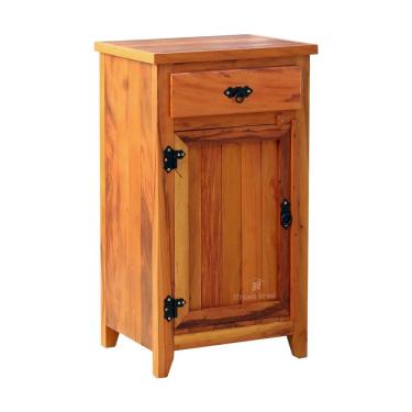 Imagem de Armário Balcão Arcais 50 Cm 1 Porta Madeira Maciça Natural