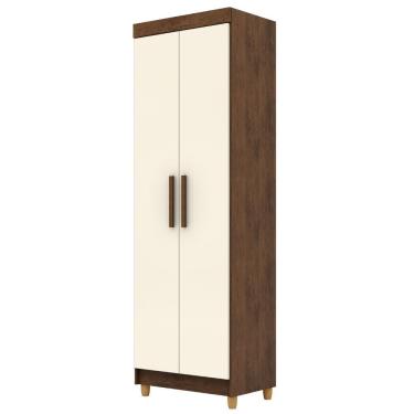 Imagem de Armário Multiuso Line 2 Portas Imbuia Champanhe Vr