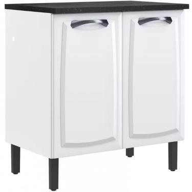 Imagem de Balcão Duplo Itatiaia New Premium Com 2 Portas E 2 Prateleir Branco