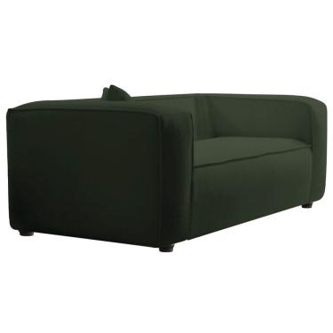 Imagem de Poltrona Decorativa Escritório Orgânico Cecília Linho - Amarena Móveis Cor Verde