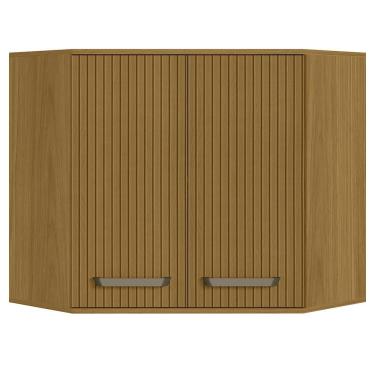 Imagem de Armario Aereo Canto Obliquo 2 Pt 80 Cm Cria 12599 Freijo Ripado Pnl