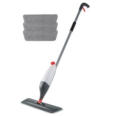 Imagem de Rrlihjgu Esfregão Limpa Chão,Esfregão para Pisos de Úmido e Seco - Acessórios Reutilizáveis Com Base Removível Para Laminado Cerâmica Em Casa Ou Comércio