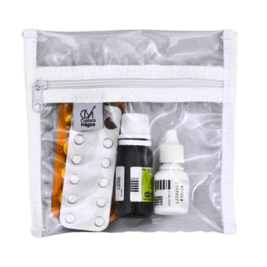 Imagem de 1 Saquinho Organizador Para Bolsa Absorvente, Fone, Carregador  Plásti