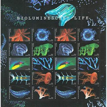 Imagem de KITMOUS Selos Bioluminescentes Vida Eterna - Folha Com 20 Postais
