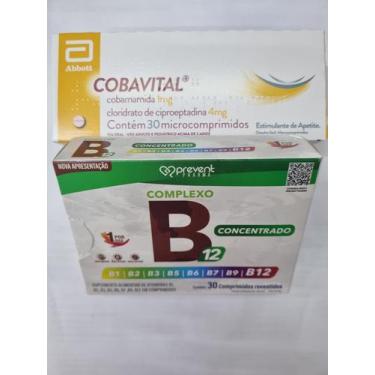 Imagem de Kit Engordar Cobavital Comp + Complexo B Concentrado 30cp - abott, Sem