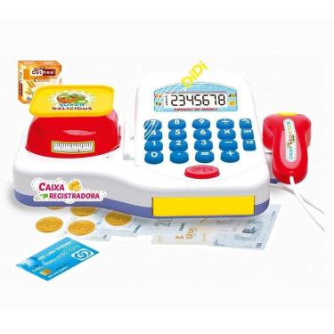 Imagem de Caixa Registradora Som E Luz E Painel Digital Carrinho