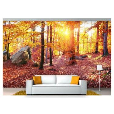 Imagem de Papel De Parede Floresta Natureza Árvores 3D 3M² Xna212 - Você Decora