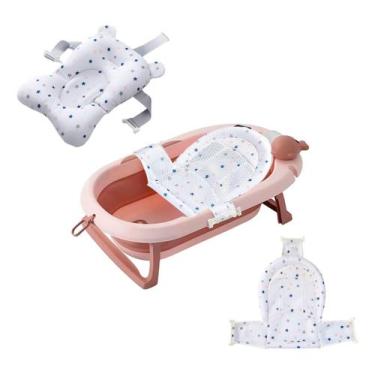 Imagem de Banheira Infantil Com Rede, Termômetro E Cama Redutora Bebê - Tibaby, 