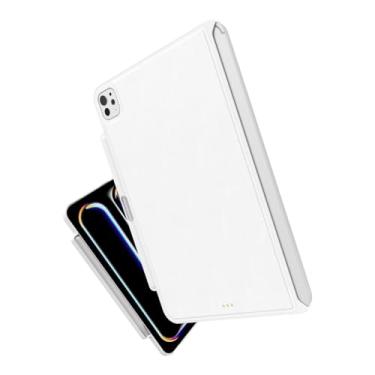 Imagem de SWITCHEASY Capa Coverbuddy projetada para iPad Pro de 11 polegadas M4 (2024), capa compatível com teclado mágico, espessura aprimorada e dissipação de calor [teclado não incluído], branca (5.0 BD)