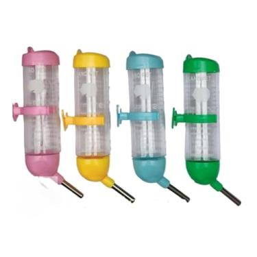 Imagem de Bebedouro Drinker Para Coelho, Hamster, Porquinho da Índia e Roedores (ROSA,125ml)