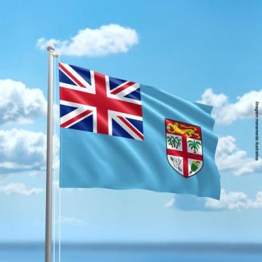 Imagem de Bandeira de Fiji 80cmx140cm Tecido Oxford 100% Poliéster - Presente-Br