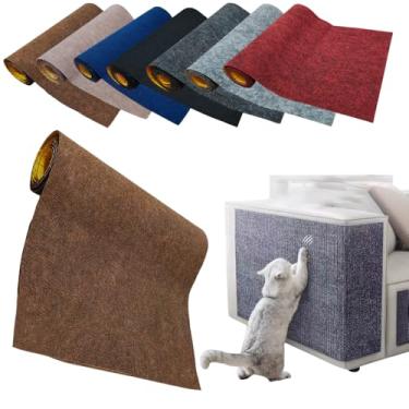 Imagem de Arranhador Carpete Adesivo Protetor Sofá Cama Premium (Marrom, 50cm x 2 Metros)