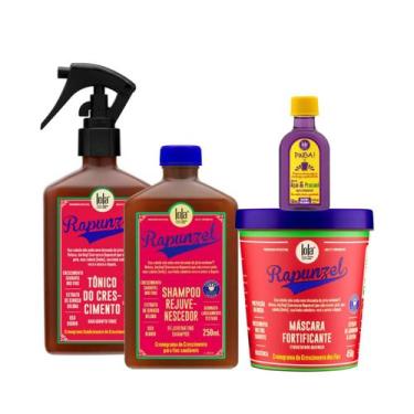 Imagem de Kit Lola Rapunzel Sh 250ml + Masc 450ml + Tônico 250ml + Pinga! Óleo A