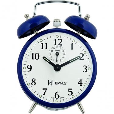 Imagem de Relógio Despertador Analógico Herweg - 2208 011 Azul