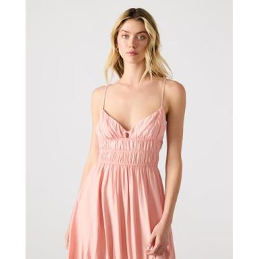 Imagem de Steve Madden Apparel Vestido Jackie feminino, Pêssego suave, GG