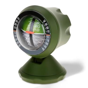 Imagem de Inclinômetro para carro, indicador de clinômetro de bússola de veículo de carro ajustável