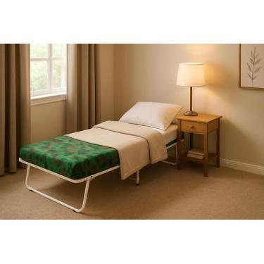 Imagem de Cama Dobrável Portátil Com Colchão Para Camping Pescaria Acampamento -