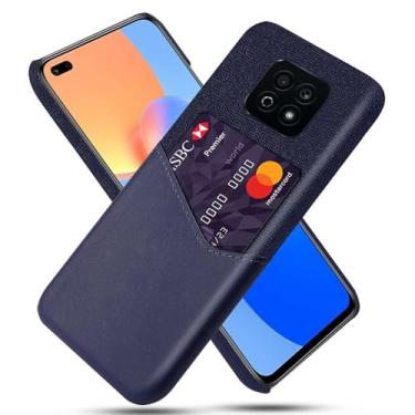 Imagem de Capa para Honor Play 5 Youth,Anti-deslizamento,Proteção contra quedas de 360°,Resistência à impressão digital,Tela e caso de couro PU com 1 slot de cartão atrás-Blue