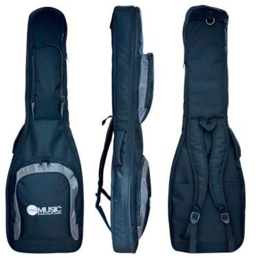 Imagem de Semi case rígido p/ contra baixo preto "ams"