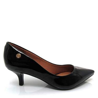 Imagem de Scarpin Vizzano Salto Baixo Básico Verniz 1122.628 - Preto - 37