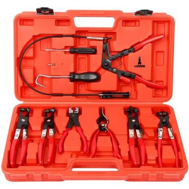 Imagem de Jogo de Alicates para Abraçadeira de Mangueira Lorben com 10 Peças + M