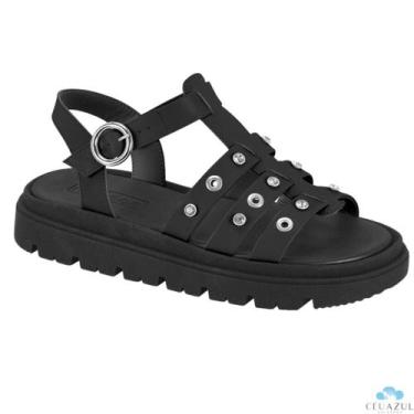 Imagem de Sandália Moleca Dulce María Feminina Tachas Estilo Rock Casual Confort