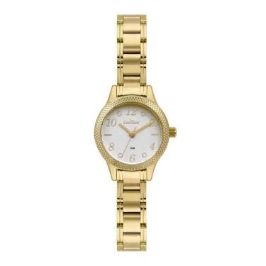 Imagem de Relógio Feminino Mini Condor Dourado Pequeno Luxo Analógico-Feminino