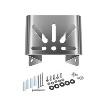 Imagem de Naubluvo Suporte de canto de parede de aço inoxidável para Eufy Security SoloCam S340, suporte de câmera para Tapo C425/C500, câmeras PTZ, câmeras de segurança, visão de 270° em ambos os lados do