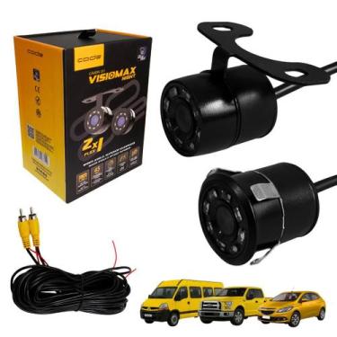 Imagem de Câmera 2 em 1 com Imagem HD, LEDs de Visão Noturna e Linhas de Estacio