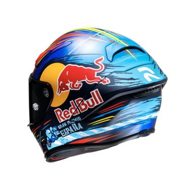 Imagem de Capacete Hjc Rpha 1 Red Bull Jerez Azul Vermelho Amarelo 58
