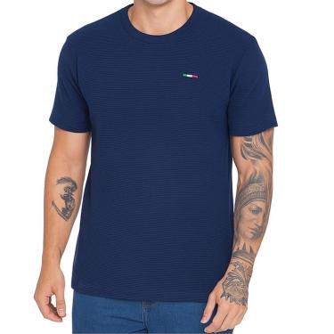Imagem de Camiseta Masculina FMF Malha Fusion Premium Estilo Europeu com Bordado Exclusivo Itália-Masculino