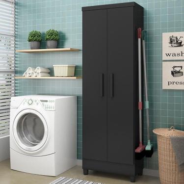 Imagem de Armario Organizador Multiuso 879 Com Suportes Preto Fosco Preto Fosco