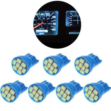Imagem de Atmufelp 7 peças t10 lâmpada led instrumento medidor cluster kit painel painel painel lâmpadas LED azul gelo substituição para Ford 1993-1996 Bronco F150 F250 F350 caminhão Ford 1980-1986 F100 F150