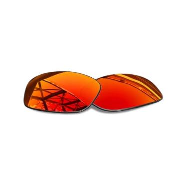 Imagem de SmartVLT Lentes de reposição masculinas Fire Red para óculos de sol Oakley Fives Squared OO9238