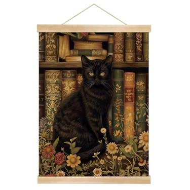 Imagem de You found a duck Cabide magnético de madeira para pôster com estampa de arte de coroa de pássaro, retrato de pássaro turquesa, decoração de parede de fundo preto (BG06)